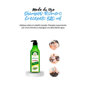 Shampoo Romero Crecepelo - NNP 520 ml